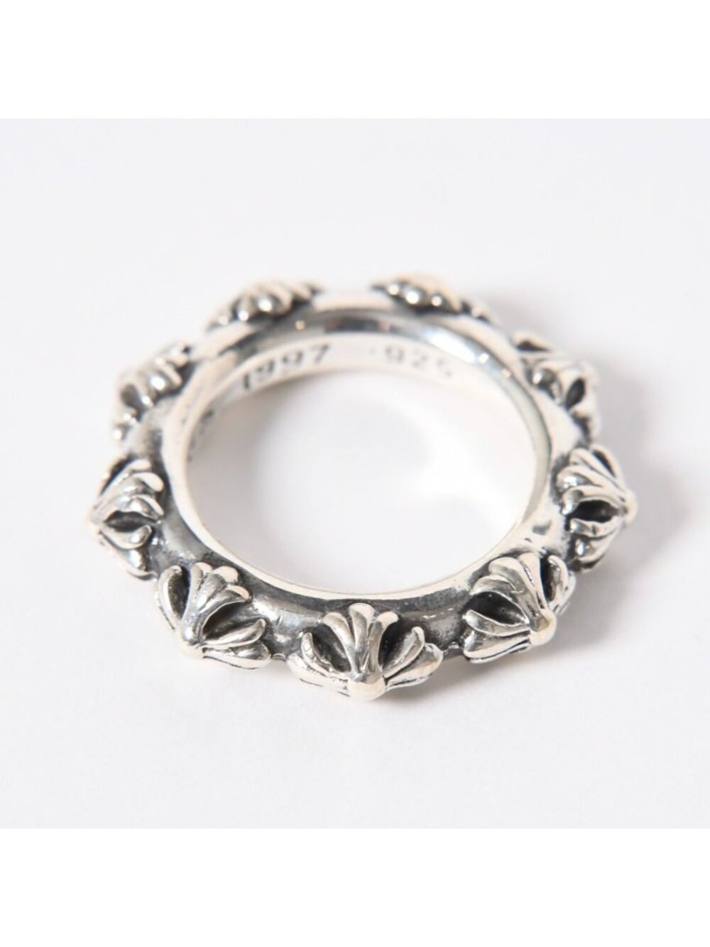 Chrome Hearts Cross Band Ring 925 Sterling Silver - Picture 2 of 7